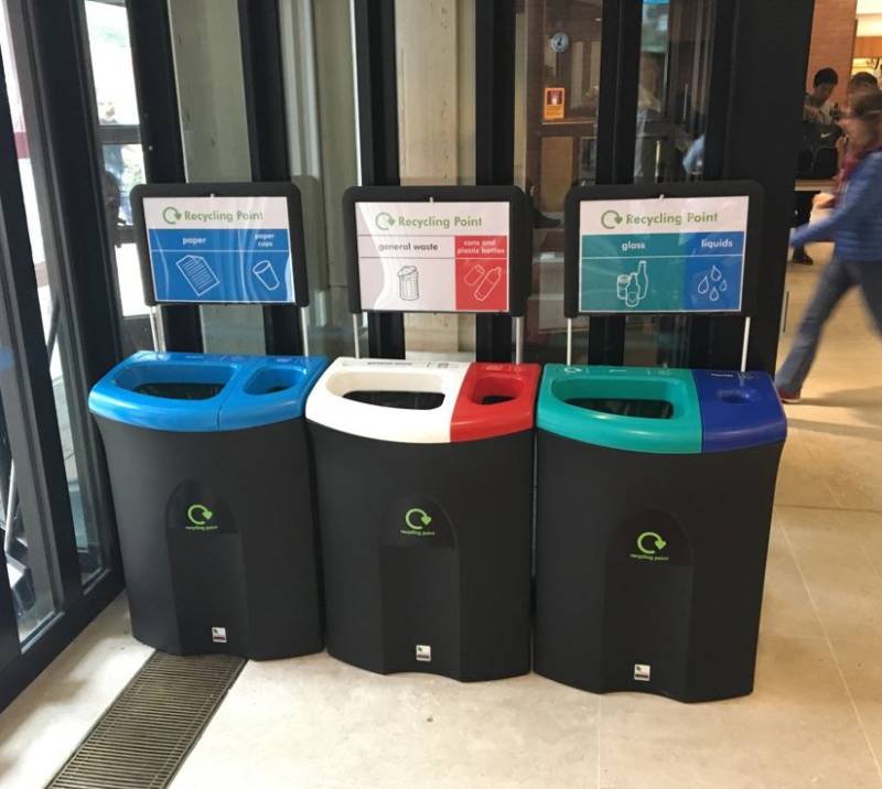 Leafield Meridian Dual Office Recycling Bin