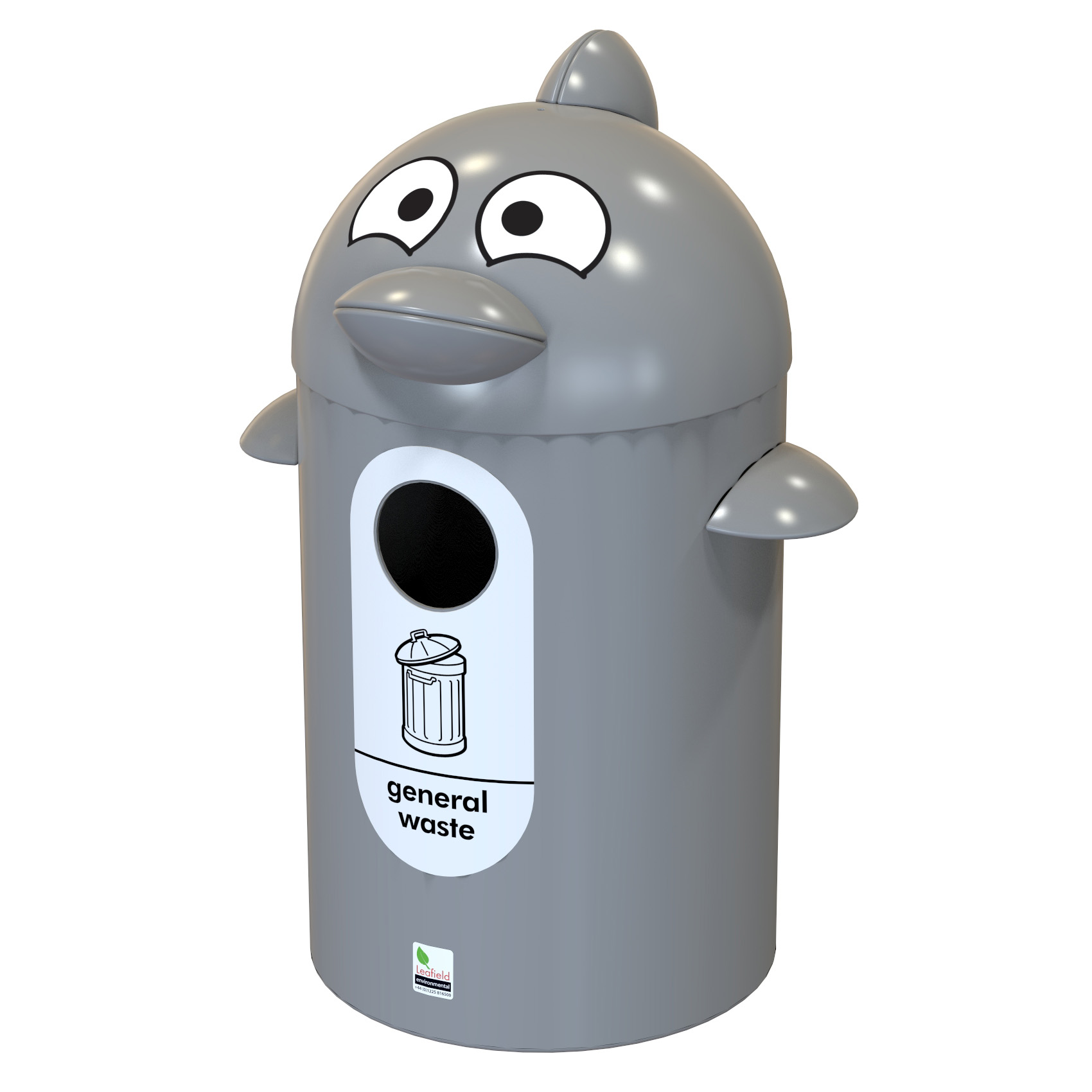 Hygienic trash can - SPACEBUDDY - leafield envirobin - polyethylene /  recycling / original design