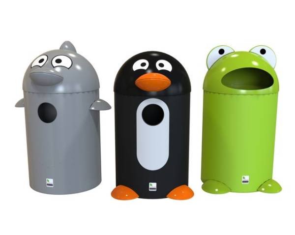 Leafield Dolphin, Penguin and Frog Novelty Bins